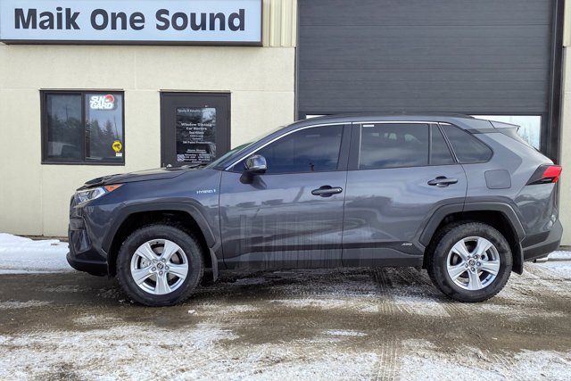 Toyota 2020 Rav4 with professional window tint in North Bay